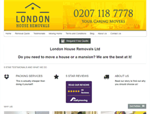 Tablet Screenshot of london-house-removals.co.uk